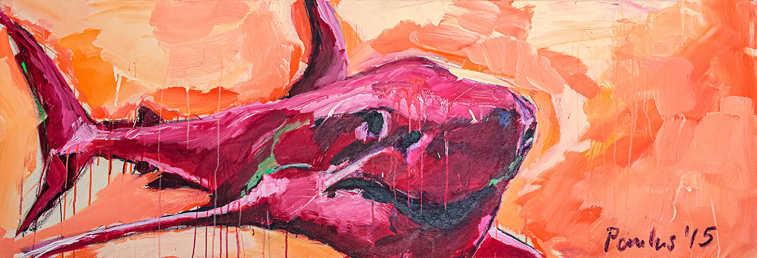 Hai, 2015, 80cm x 120cm, Acryl auf Leinwand